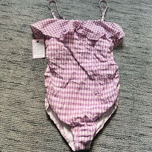 Hatch Gingham Maternity Bathing Suit